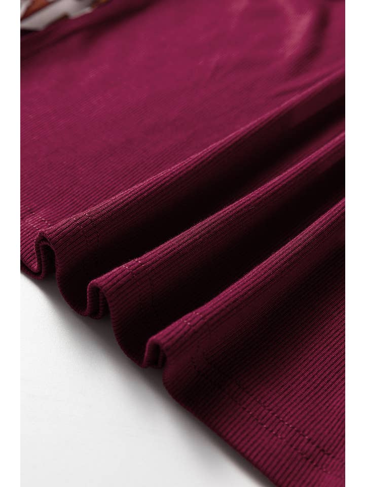 Wild Ginger Floral Patchwork Long Sleeve Top for wholesale on Faire5