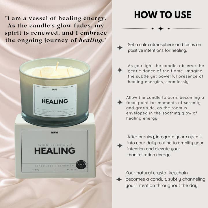 Ambient Aura - Wholesale Jar/Filled Candle - Ambient Aura Healing Crystal Surprise Candle4