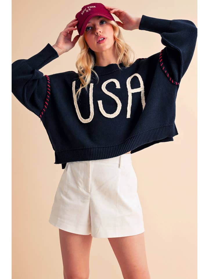 AEMI + CO - Wholesale Knit Sweater - Women's - 3249EK USA Sweater 2
