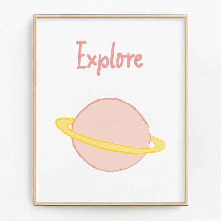Pink Planet - Pink Planet ilustrado para venta al por mayor de Flip The Script Studios