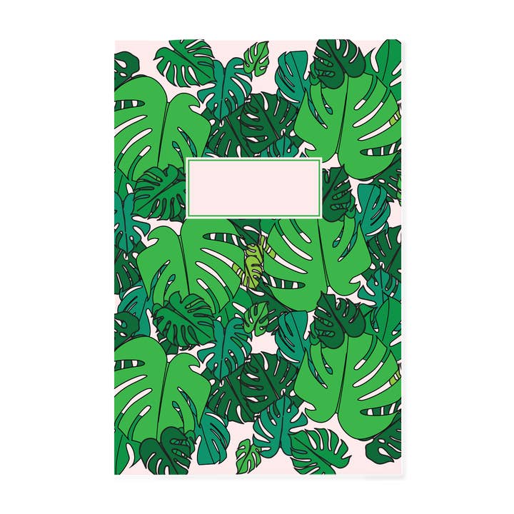 Monstera Journal - Pocket Notebook for wholesale by Quick Brown Fox Letterpress