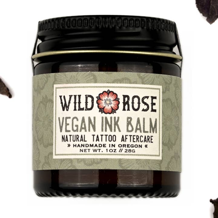 Vegan Ink Balm Tattoo Aftercare - 1oz for wholesale by Wild Rose Herbs