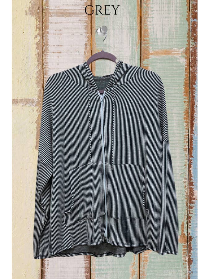 Blumin Apparel - Vente Sweat à capuche – femme - T8415- Sweat à capuche zippé Relax Fit5