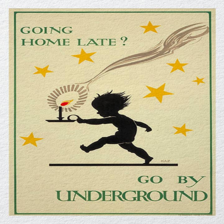 Come Home Late The Underground Candles Printed Fabric Panel for wholesale by Hills Of Fabric