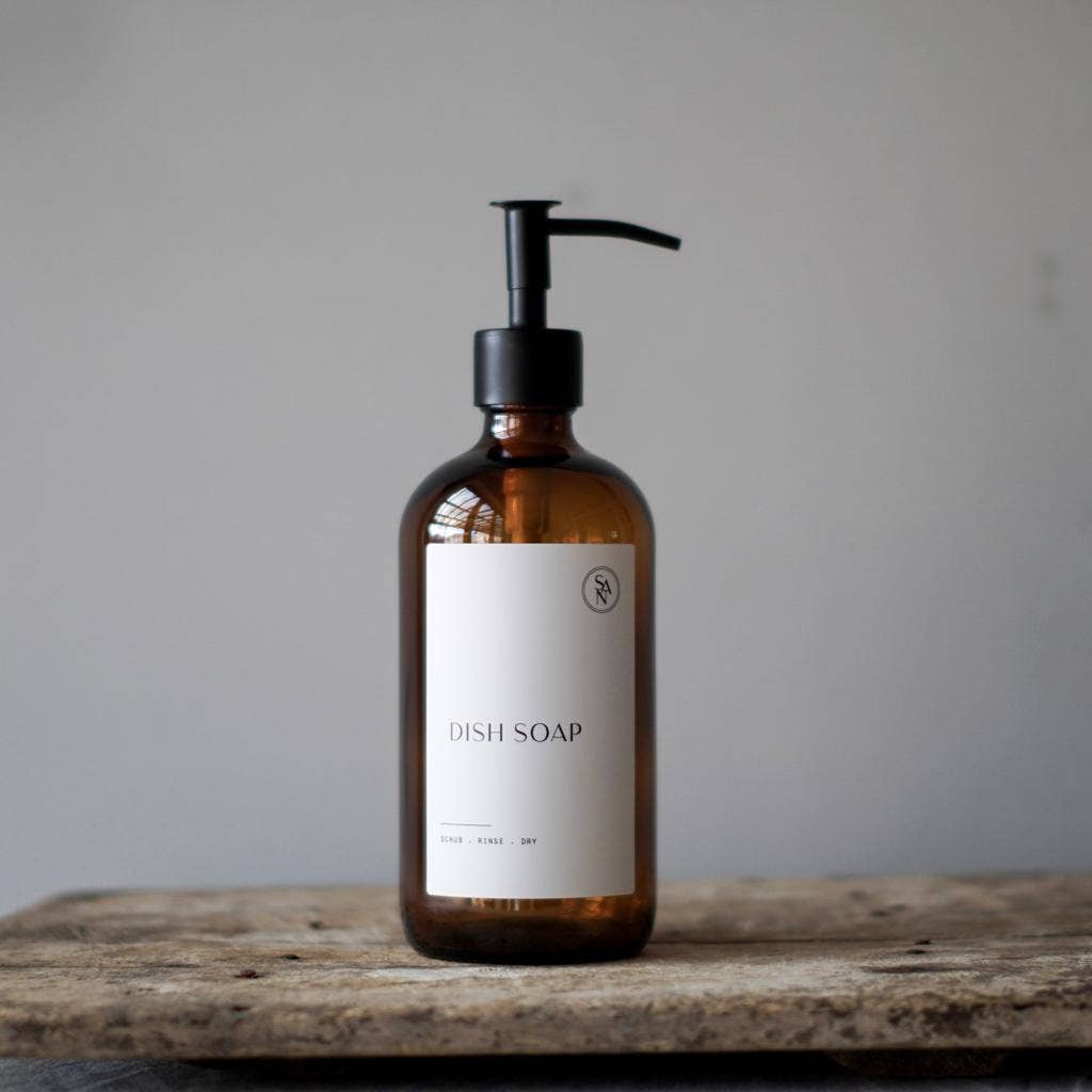 So At Nature - Wholesale Soap Dispenser - Luxury Glass Bottle Set with Wall Mount, Pot Brush and Ceramic Dish - Yuro3