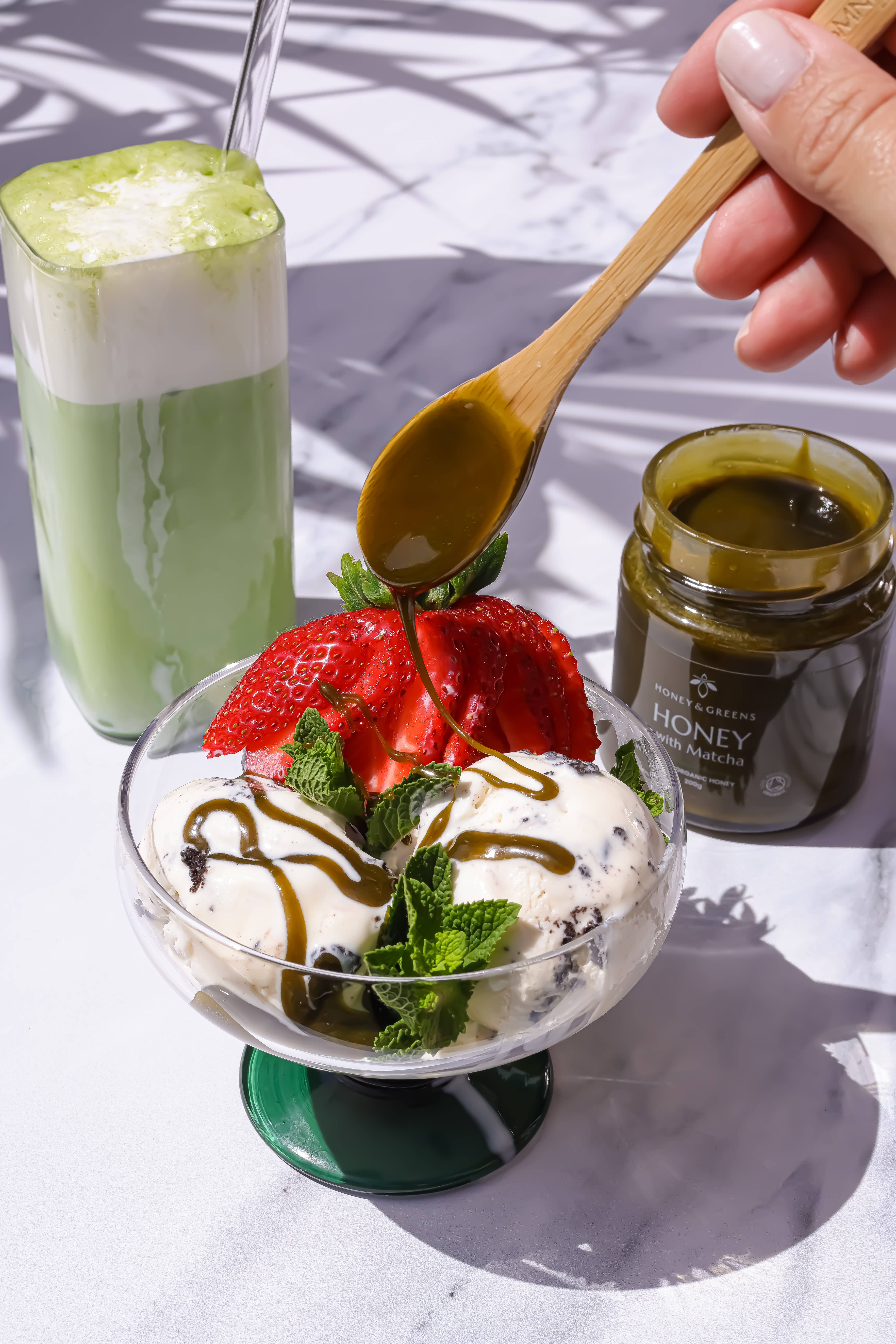 Honey & Greens - Wholesale Honey - Organic Honey with Matcha 2