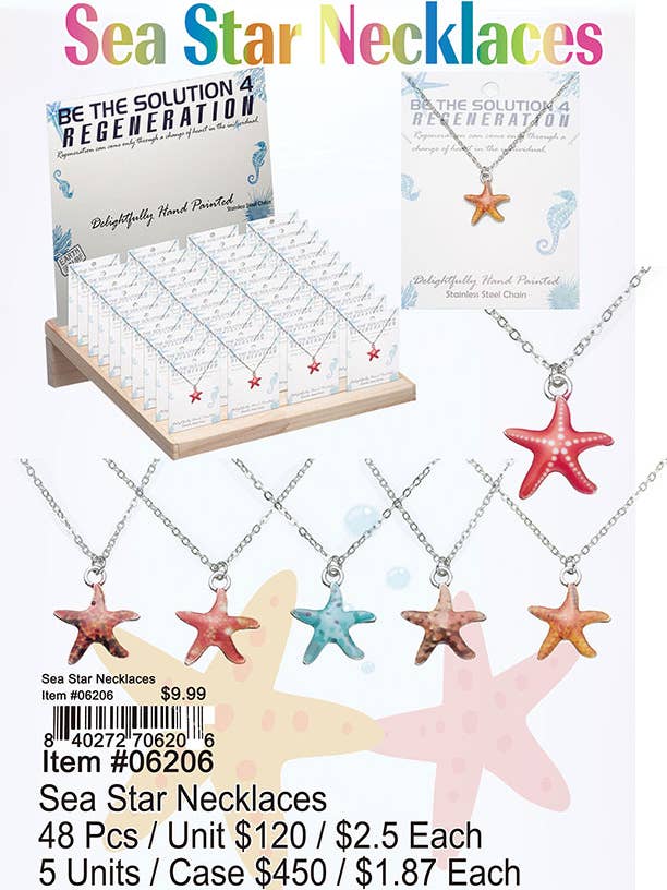 Collares Sea Star para venta al por mayor de Puka Creations