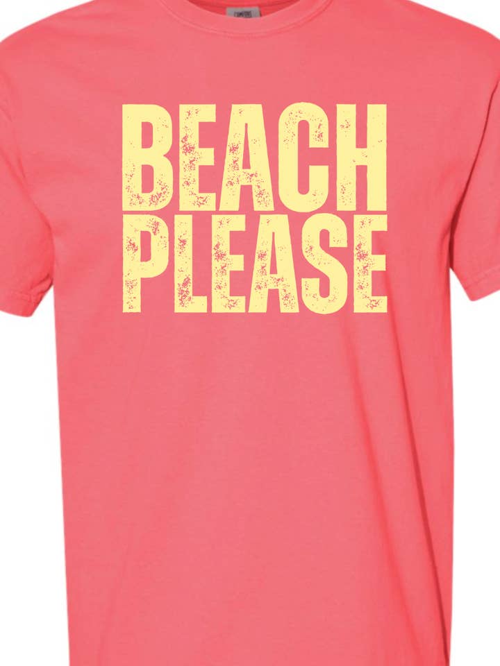 Kiki's Boutique - Wholesale Screen Printed T-Shirt - Women's - Beach Please Comfort Color Tee 6