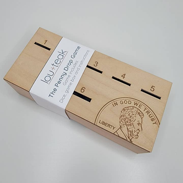 lou+teak - Wholesale Board Game - The Penny Game, Laser Cut and Engraved3