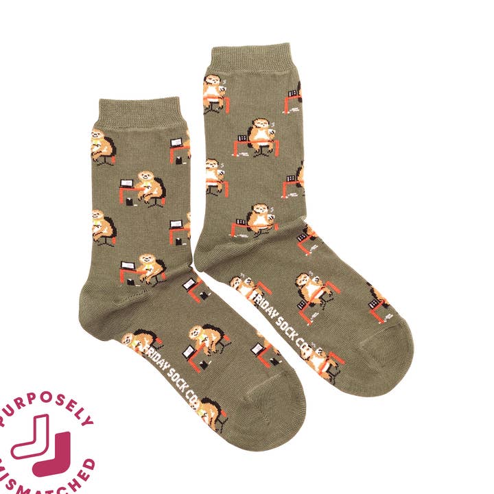 Friday Sock Co. - Wholesale Socks - Women's - Women's Working Sloth Socks0