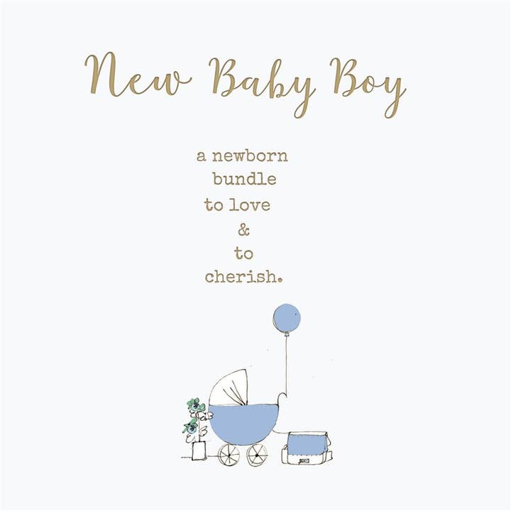 NEW BABY BOY for wholesale by Laura Sherratt Designs
