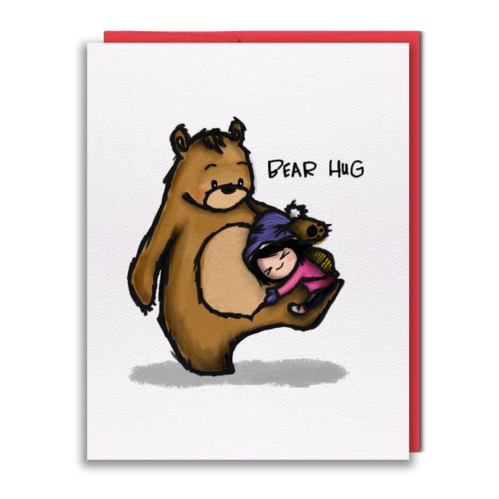 studio vcky - Wholesale Love Card - Greeting Card - Bear Hug