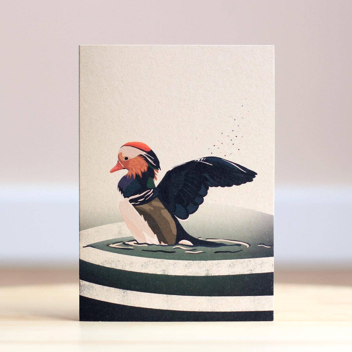 Oh Bear Studio - Wholesale Everyday Greeting Card - Dashing Duck - A6 Map1