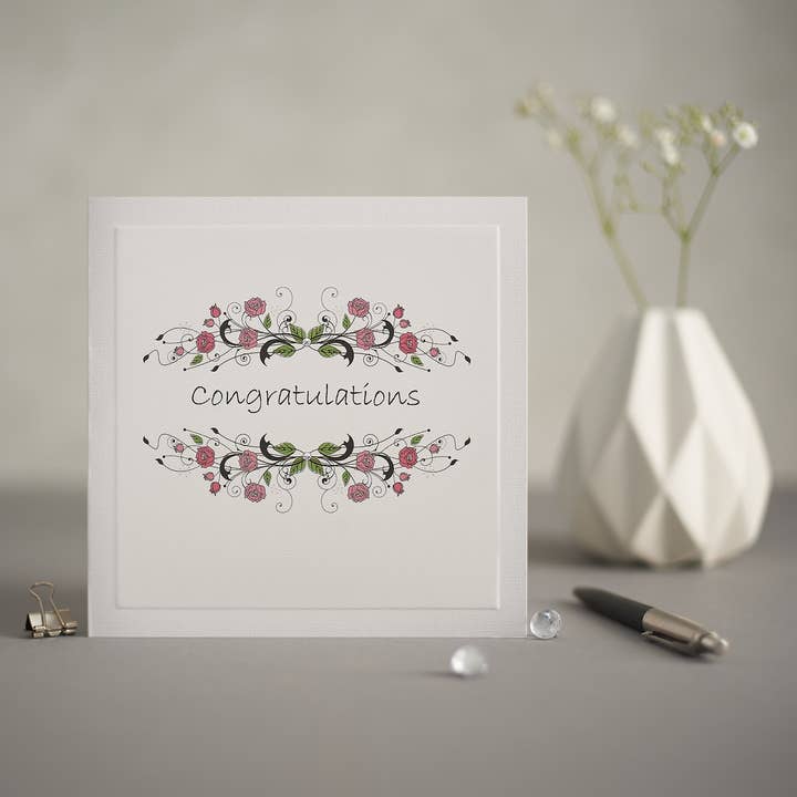 Congratulations - SPRING 040 for wholesale by Mrs Lovesy