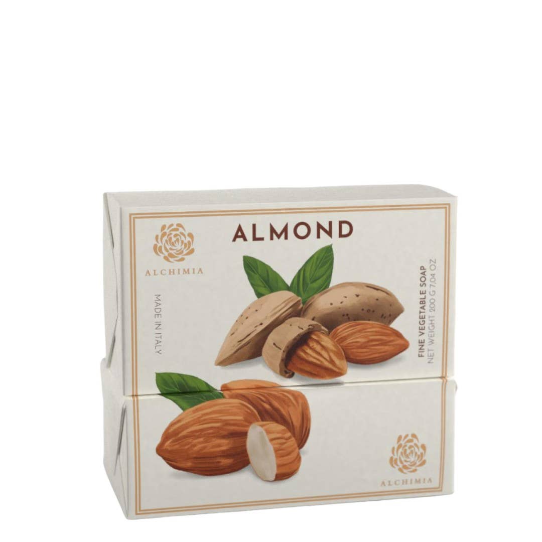 pirotta srl - Wholesale Bar Soap - Cx3| Single Almond Vegetable Solid Soap 200g0