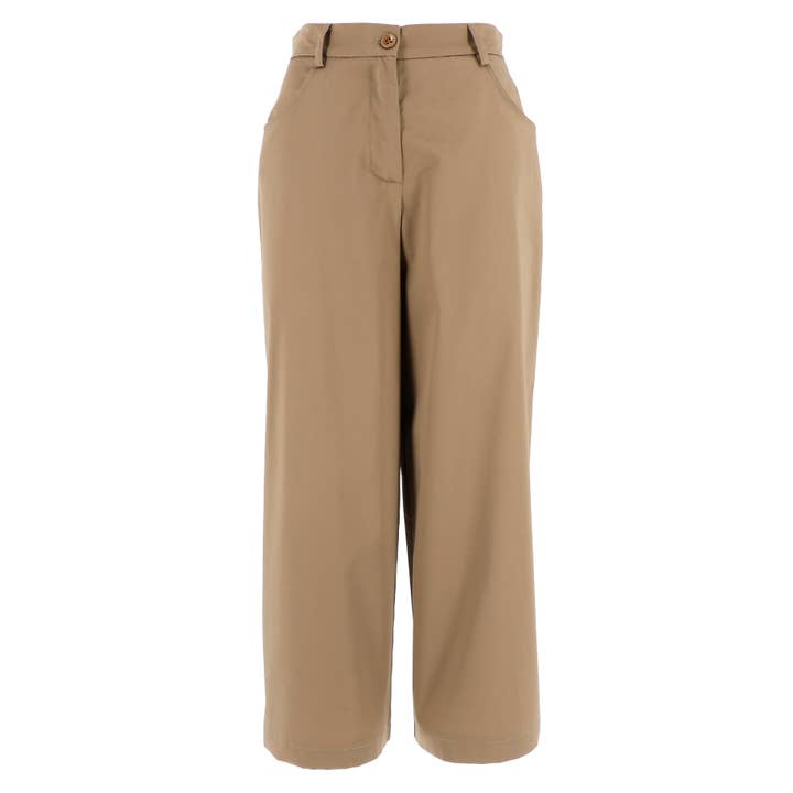 Karakorum – wholesale Byxor - Herr – Kamole byxor i bomullsateen med vida ben4