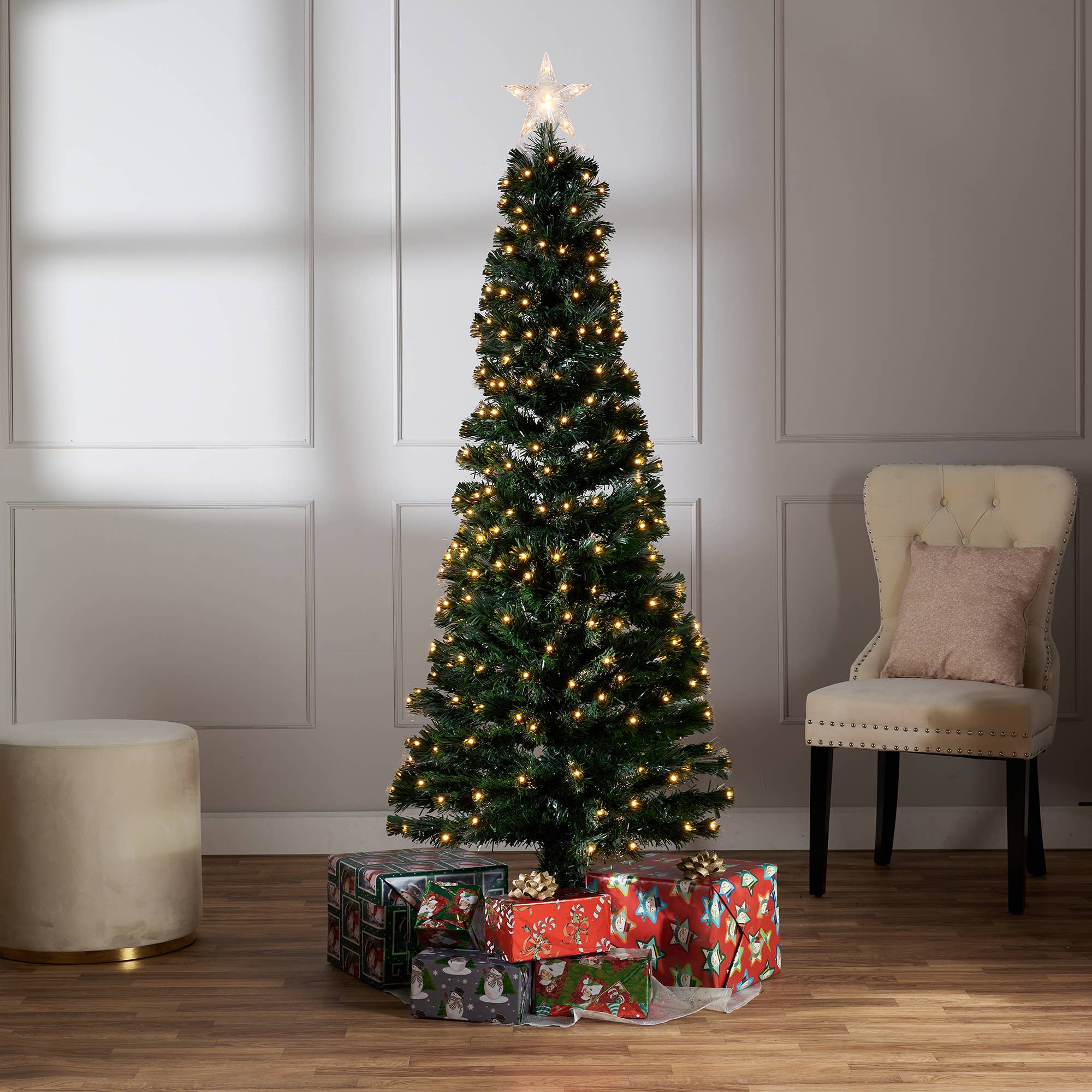 Hi-Line Gift Ltd. - Wholesale Artificial Christmas Tree - Pencil Christmas Tree with Warm Lights2