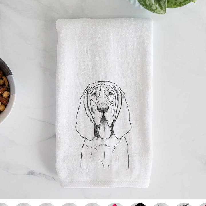 Essuie-mains Earl the Bloodhound pour la vente par Inkopious