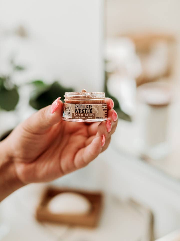 Chocolate Wasted, Sugar Lip Scrub for wholesale by GOOD COMMON SENSE NATURALS