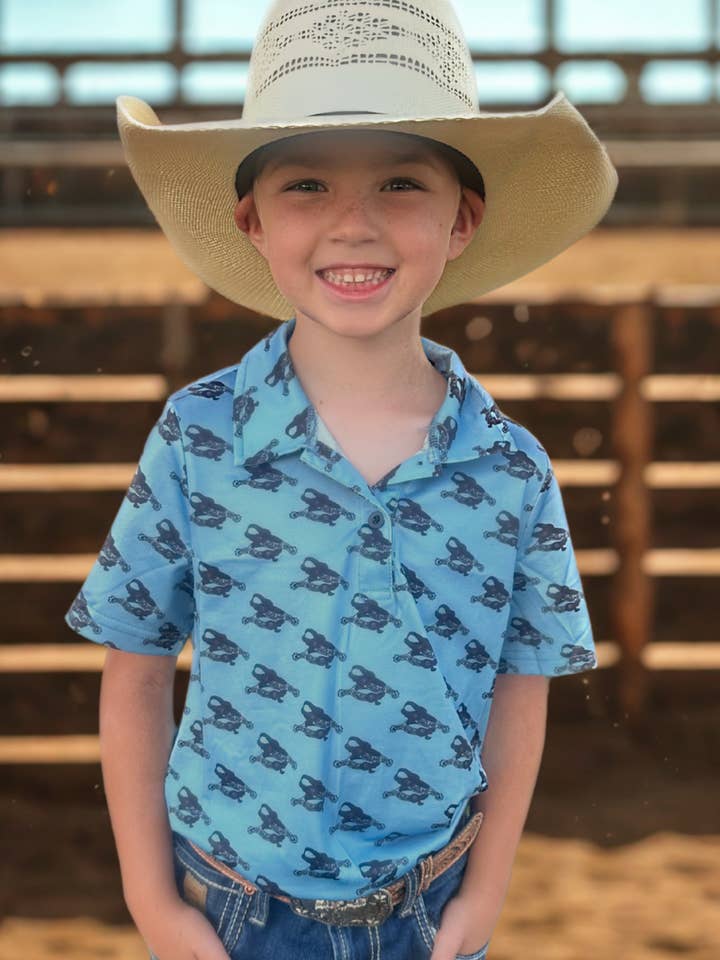 Sterling Kreek - Wholesale T-Shirt - Kids - Spurs On My Boots Kids Polo2