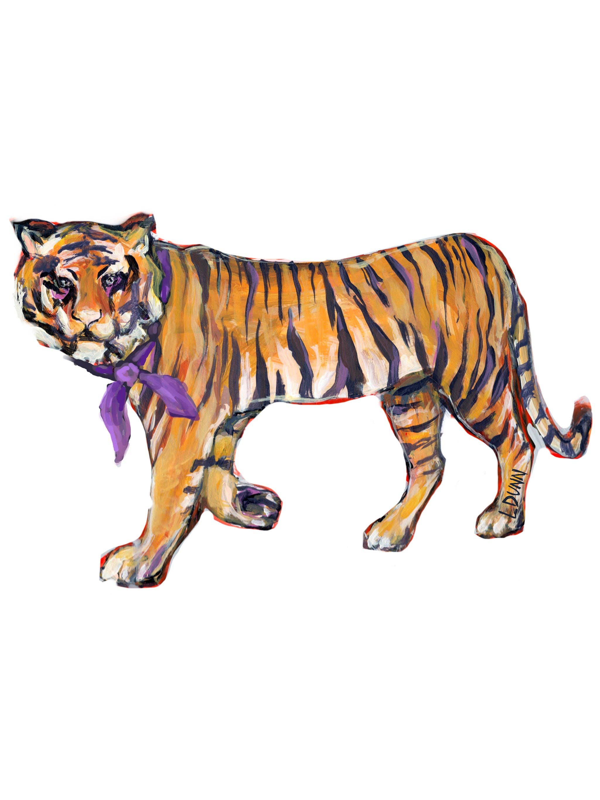 Lauren Dunn - Wholesale Decorative Tabletop Object - GAMEDAY TIGER ACRYLIC 1