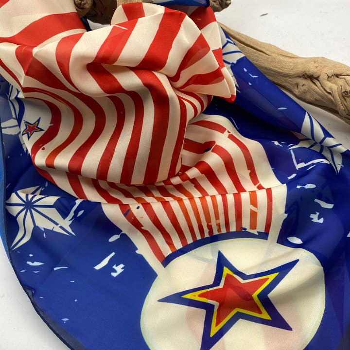 "Star Spangled Banner" Wild Rag for wholesale by A Rare Bird Shop