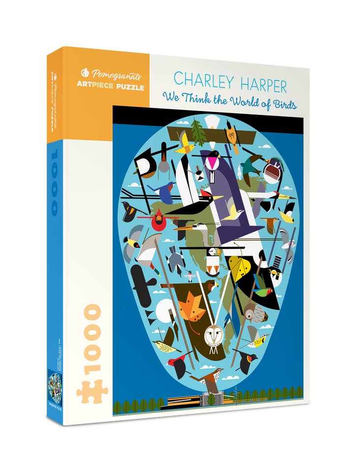 Charley Harper: We Think the World of Birds 1000-Piece Jigsaw Puzzle for wholesale by Pomegranate