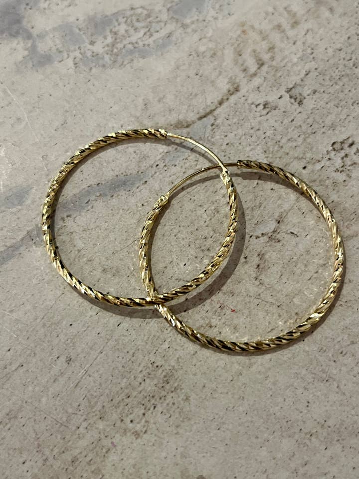 boucles d'oreilles créoles « Capri », or pour la vente par Vivaz - Fine Jewellery