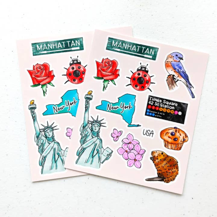 Aria Studio Crafts - Wholesale Sticker - New York Sticker Sheet0