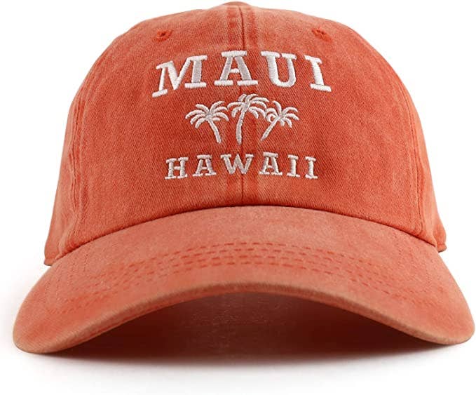 Trendy Apparel Shop - Venta al por mayor Gorra de béisbol - Unisex - Gorra de béisbol bordada Maui Hawaii con palmera16