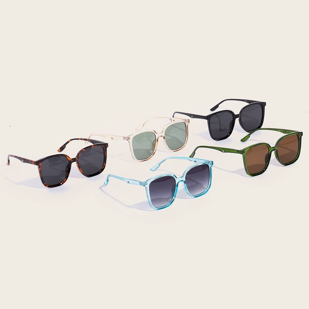 ASSORTED Acetate Frame Oversized Sunglasses Set for wholesale on Faire4