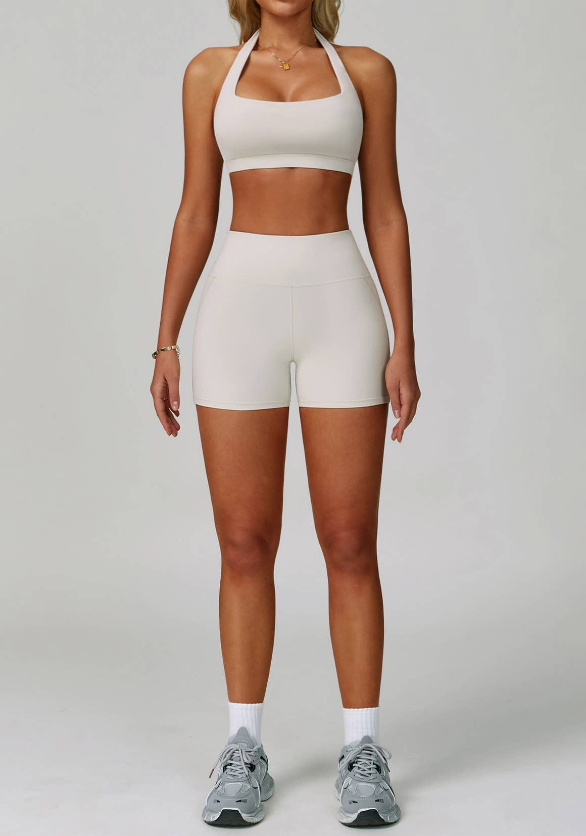 Crave by FW - Wholesale Activewear Set - Women's - Activewear Set with Halter Sports Bra and Short5