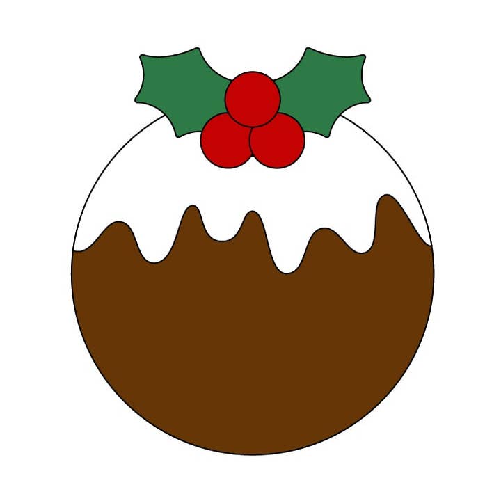 Christmas Pudding Brooch for wholesale by Foxx & Ginger Jewellery
