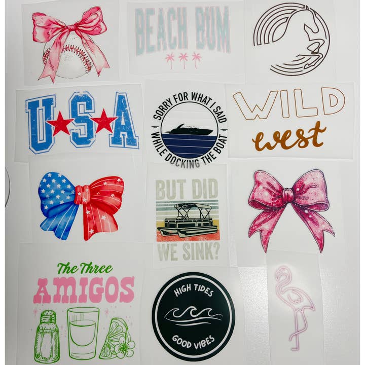 TEELUX - Wholesale Sublimation Transfer - DTF - Hat / Pocket Size Transfer - DTF COLD PEEL3