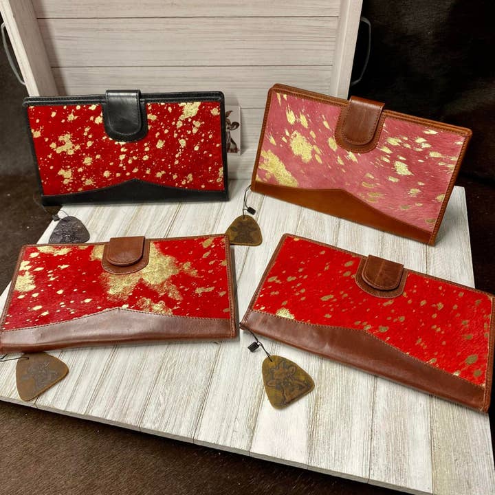 Crazy Heifers Wholesale - Wholesale Wallet - Women's - Blanche Clutch Wallets-Colored Hides