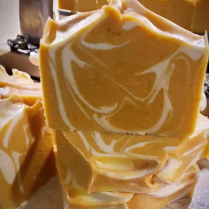 KC&D Soap Shop - Wholesale Bar Soap - Goat Milk Soap: Milky Turmeric & Honey with Kaolin Clay3