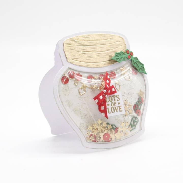 Tonic Studios – wholesale DIY craft kit – Tonic Studios - Shaker Creator - Festive Treats Mason Jar Die Set - 3788E7