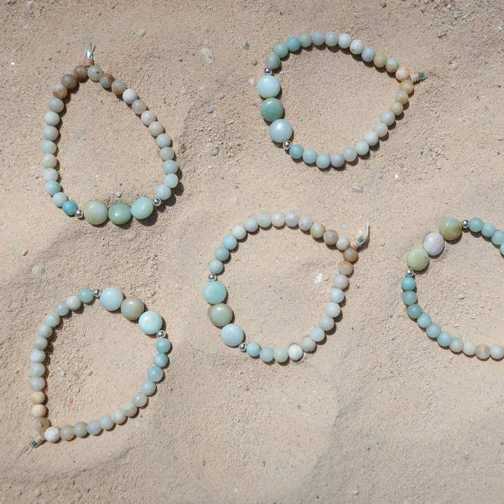 Essenshell - Wholesale Beaded Bracelet - Carmelita Amazonite Bracelet4