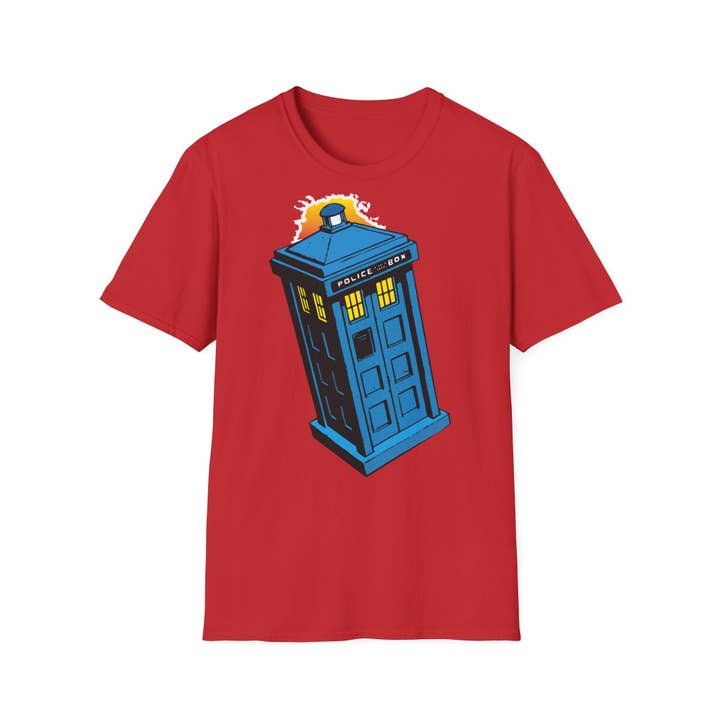 NVC Ecommerce LLC - Wholesale T-Shirt (Graphic) - Unisex - Doctor Who Tardis Comic Shirt, Whovian Retro Art Shirt1