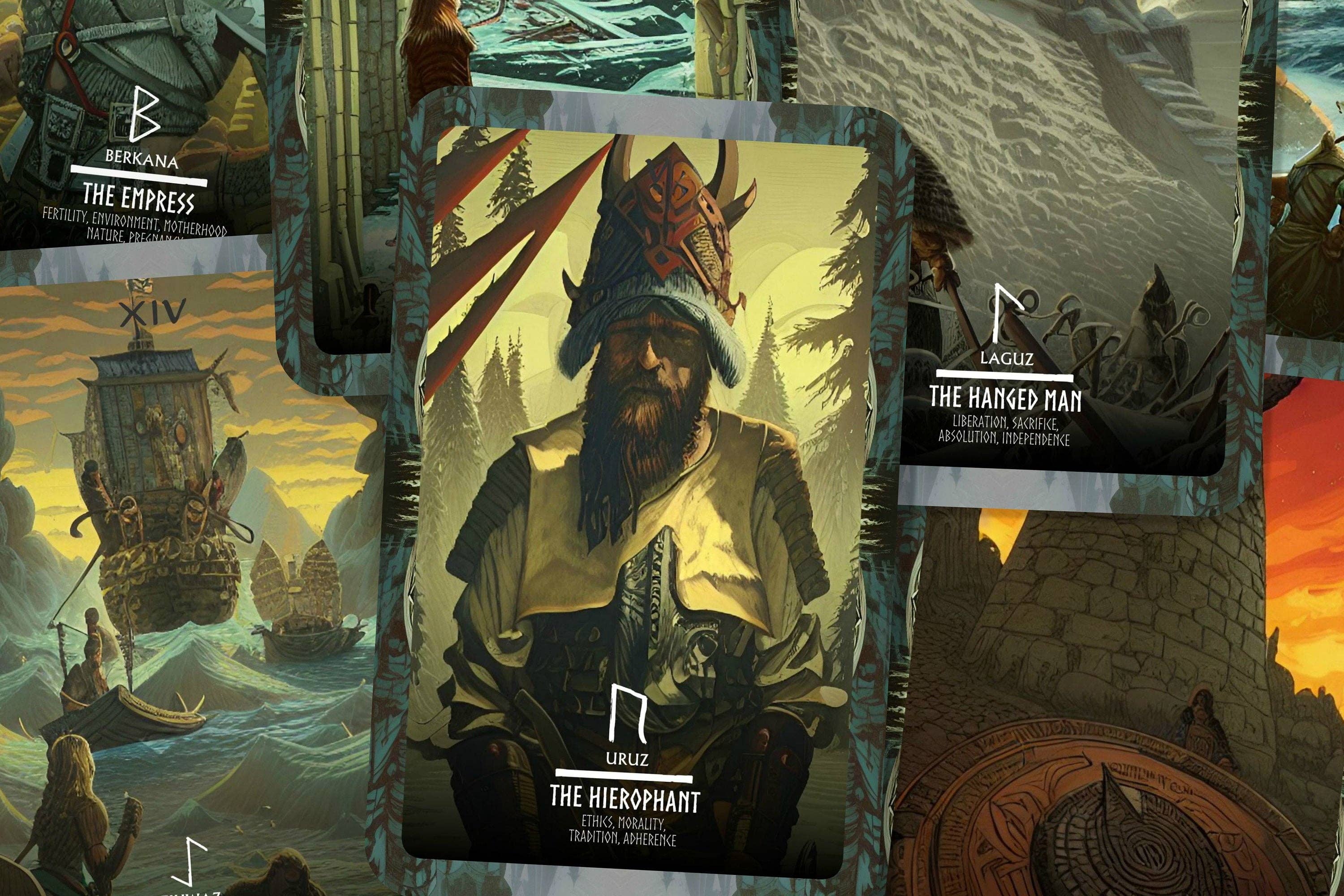 IBIZA TAROT - Wholesale Tarot Cards - Vikings Norse Tarot with Major Arcana and Runes2