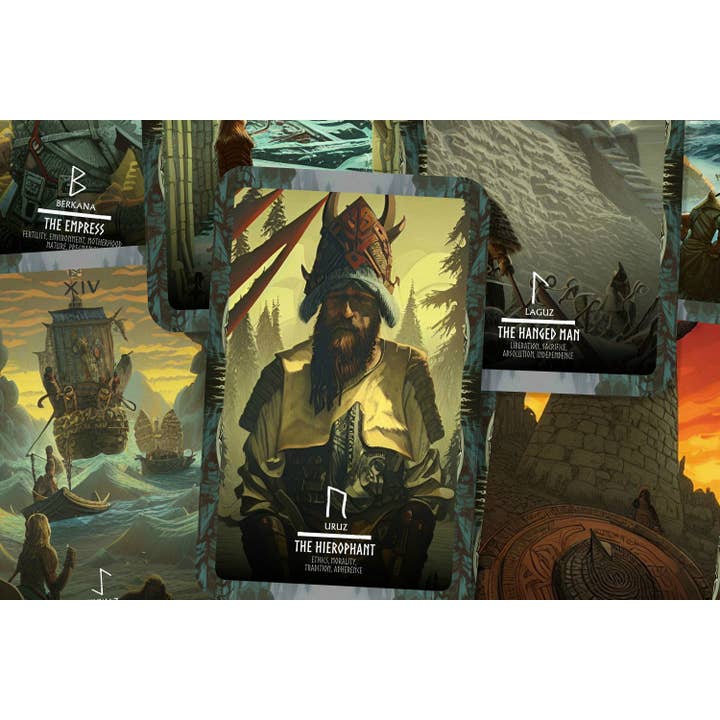 IBIZA TAROT - Wholesale Tarot Cards - Vikings Norse Tarot with Major Arcana and Runes2