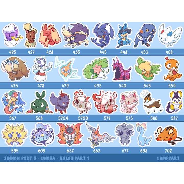 LompyArt - Wholesale Bookmark - Pokemon Magnetic Bookmark7