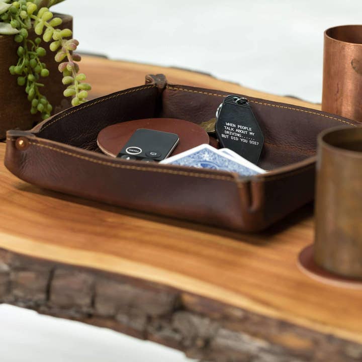 Lifetime Leather Co - Wholesale Decorative Tray - Leather Valet Tray6