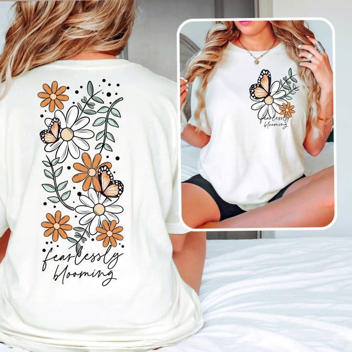 Fearlessly Blooming - T-shirt pour la vente par Cash & Drix Wholesale