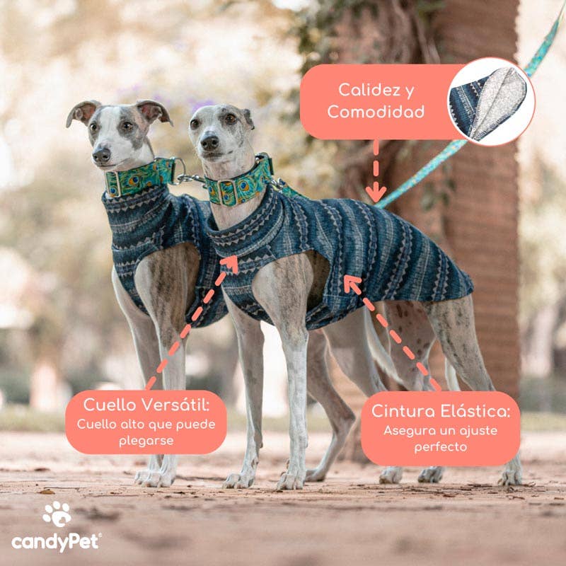 candyPet - Wholesale Pet Sweater - Dog - Acrylic Wool Jersey GALGO - ETHNIC3