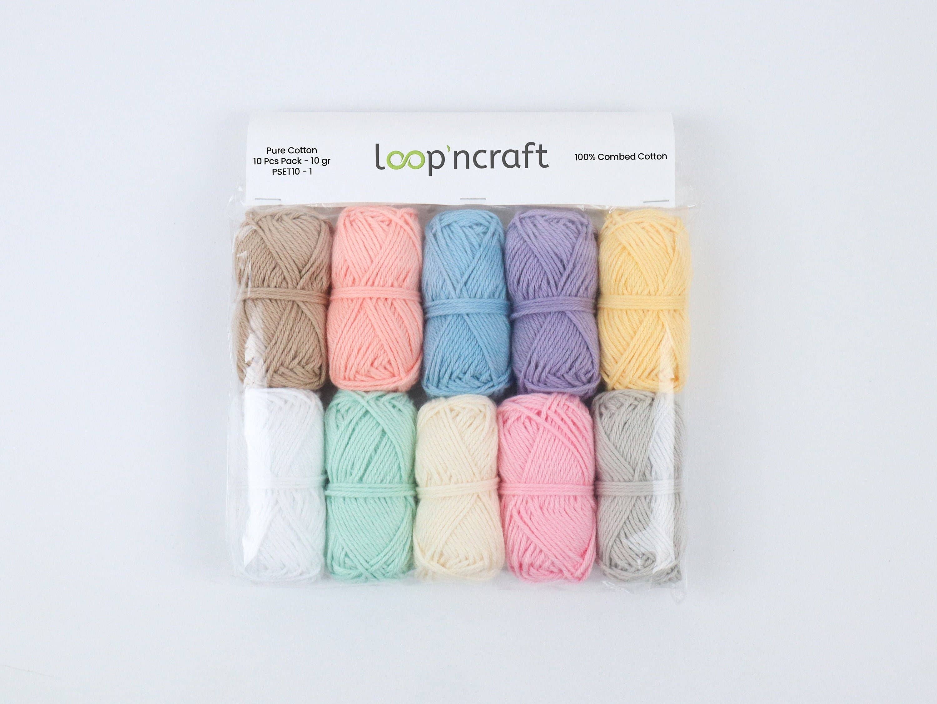 Mix Colors Amigurumi Yarn Set, Mercerized Cotton 10X10G for wholesale on Faire0