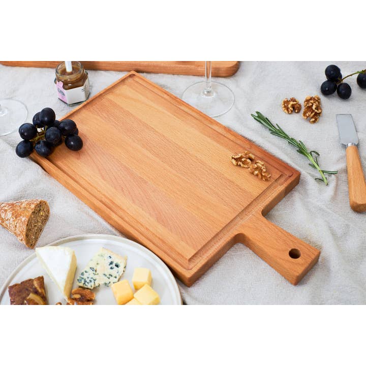 Boards & Beans - Wholesale Cutting Board - Cutting board with handle 38 x 20 cm