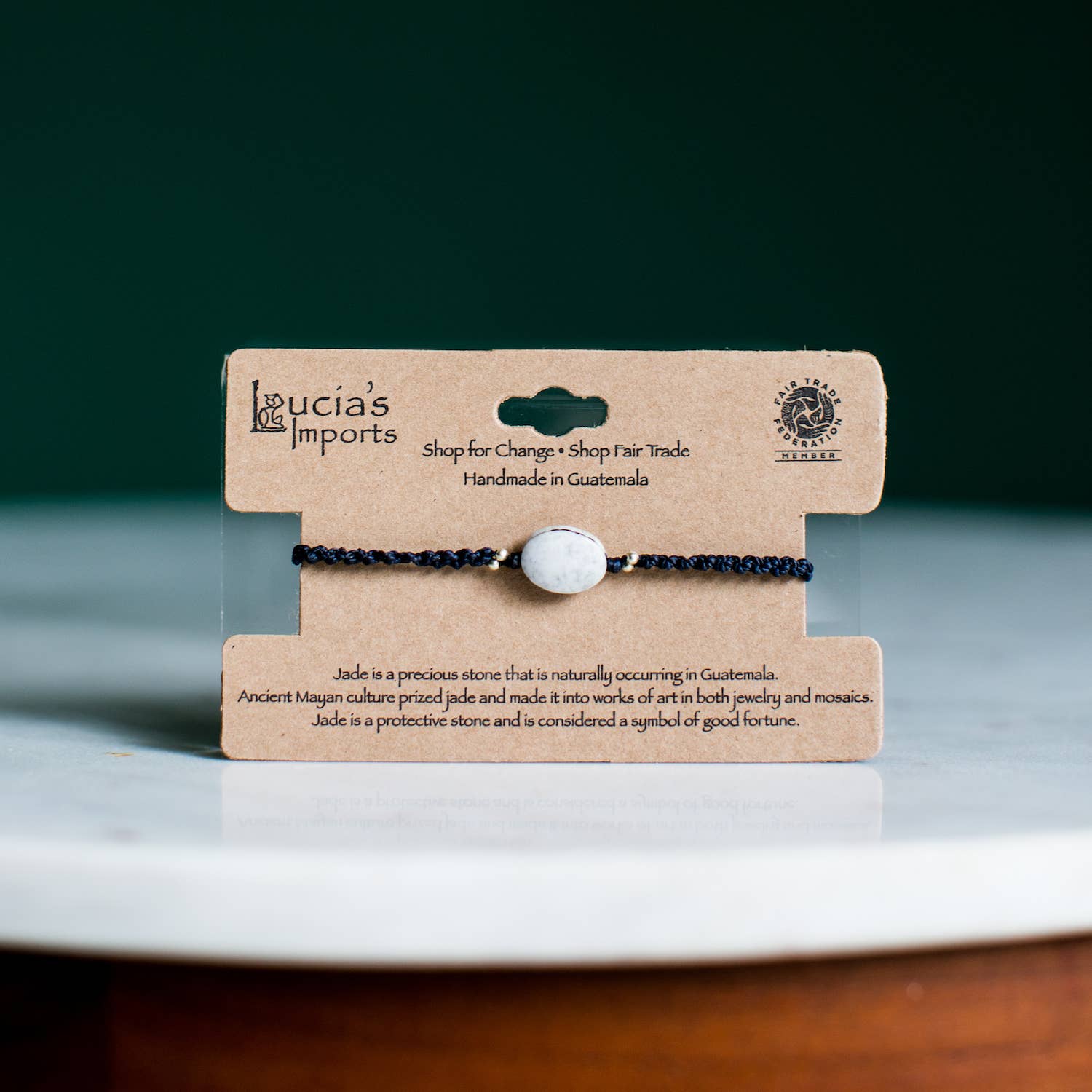 Lucia's Imports - Wholesale Beaded Bracelet - Macrame Jade Stackable Bracelet5