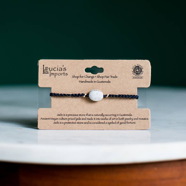 Lucia's Imports - Wholesale Beaded bracelet - Macrame Jade Stackable Bracelet5