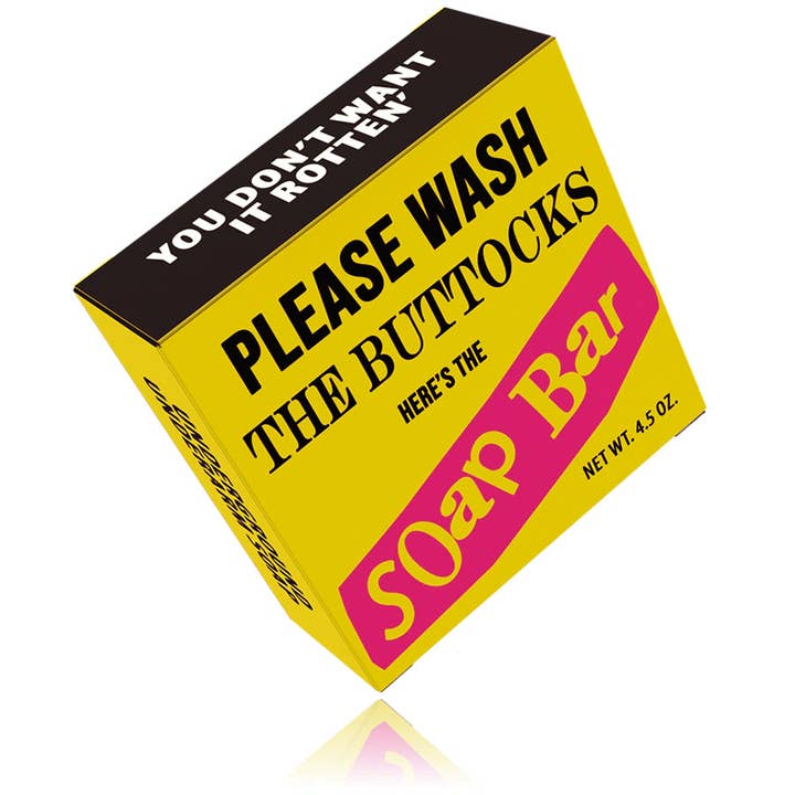 Totally Cheesy - Wholesale Bar Soap - Please Wash Your Buttocks Punk Soap | Stocking Stuffer6